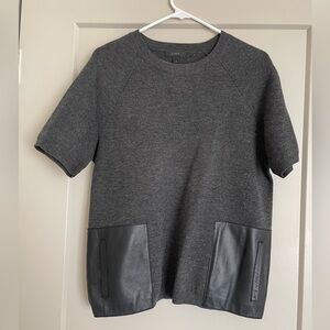Jcrew gray short sleeve sweater size S